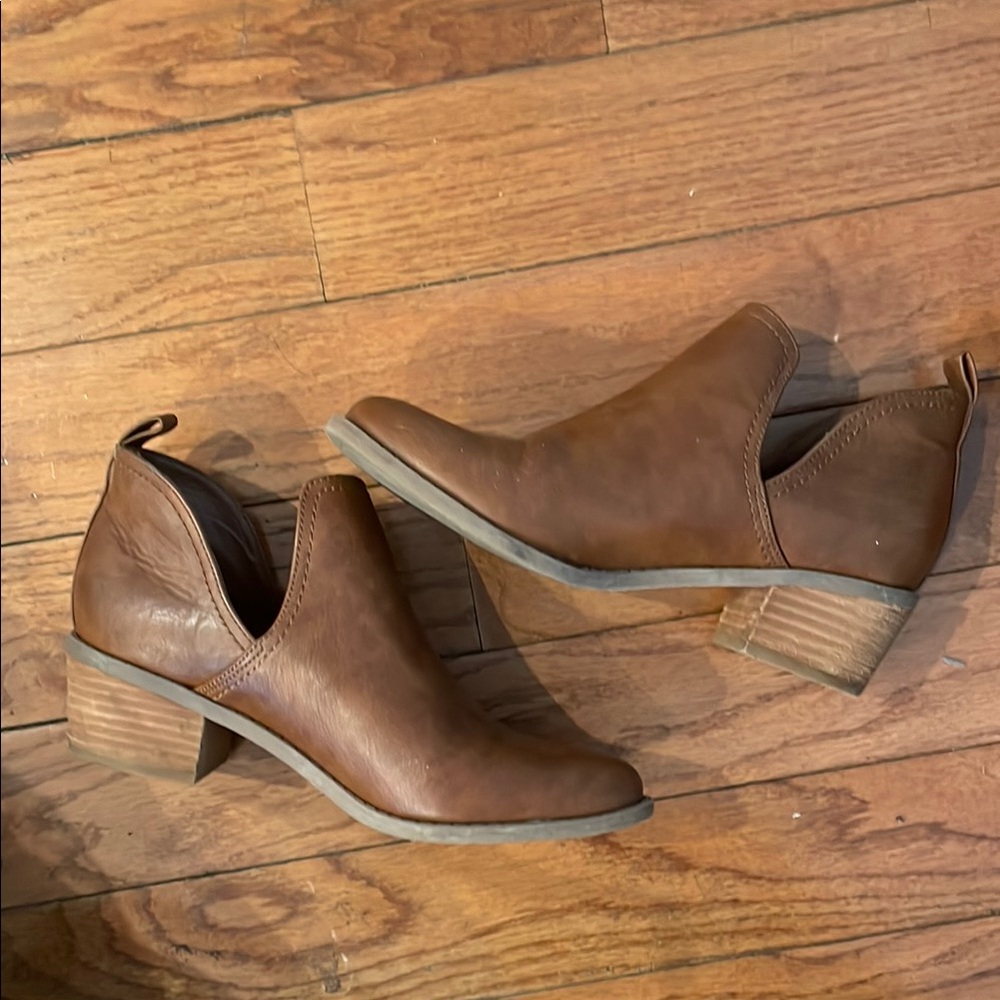 Brown Leather Ankle Boots